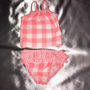 Carters Pink & Neon Infant Swimsuit, Size 3 months